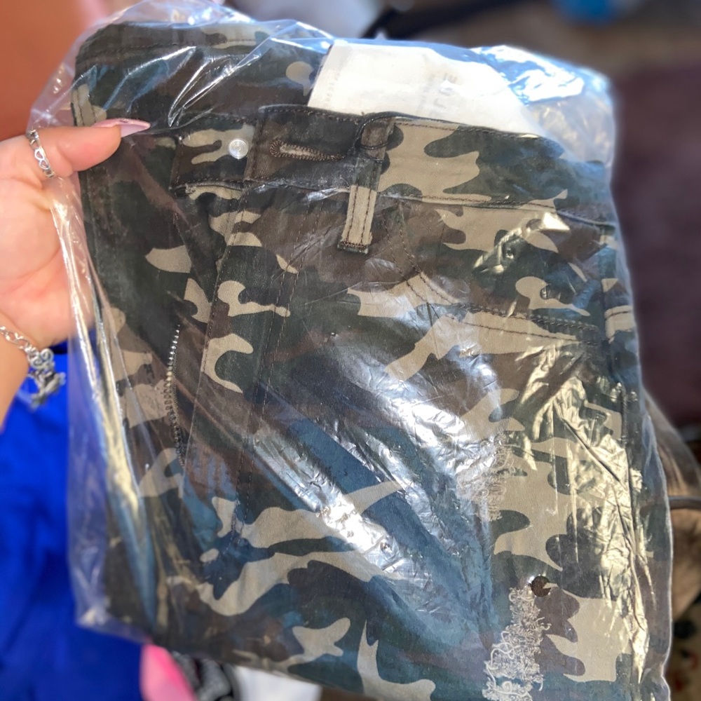 Camo high waisted pants
